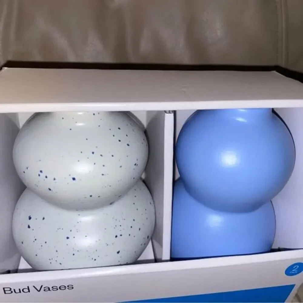 Room Essentials 2 Pack Bud Vases New in Box College Trendy Elegant Artsy